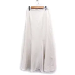 エイダ Ada. マーメイド スカート ヘムフレア ロング マキシ丈 無地 M オフホワイト 白 /FT10