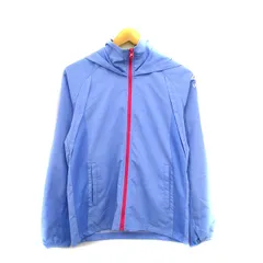 アンブロ UMBRO パーカー ジップアップ フード 裏メッシュ ロゴ M ブルー 青 /KT16