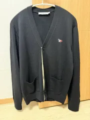 メゾンキツネ カーディガン ブラック (L)