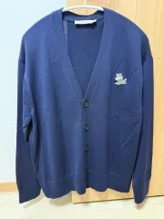 メゾンキツネ カーディガン ネイビー (L)