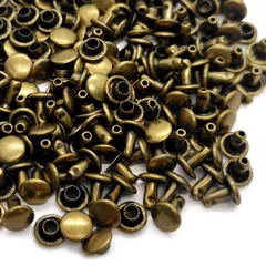 両面 カシメ 6ｍｍ X6.5ｍｍ アンティーク 100組 レザークラフト