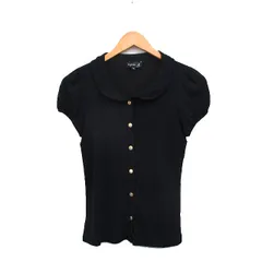 アニエスベー agnes b. シャツ ブラウス 半袖 シンプル イ ブラック 黒 /KT29