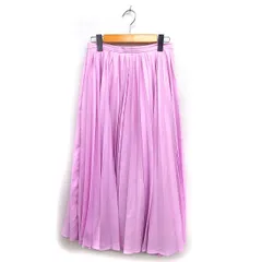 スタニングルアー STUNNING LURE プリーツ マキシ スカート シンプル 薄手 無地 2 ピンク /NT24