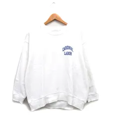 アメリカンホリック AMERICAN HOLIC トレーナー  スウェット コットン 文字 ワンポイント オフホワイト /KT18