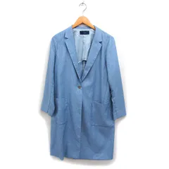 シップス SHIPS チェスターコート アウター ロング 38 ライトブルー /FT13