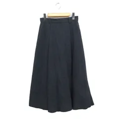 ミラオーウェン Mila Owen タック フレア スカート ロング丈 柄 1 グレー 灰 /FT41