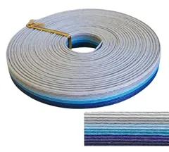 クラフトバンド 紙バンド キット 手芸 12本幅 エコクラフトテープ 手作りキット【WrapFun ラップファン】 (青（30m巻）) [青（30m巻）]