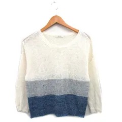 ボールジー BALLSEY トゥモローランド ニット セーター 長袖 リネン 38 アイボリー 白 /KT13