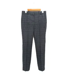 セオリー Theory スラックス パンツ ウール チェック 0 グレー 灰 /KT14
