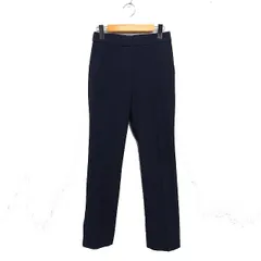 プラステ PLST スラックス センタープレス パンツ 無地 シンプル XS ネイビー 紺 /FT37