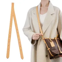 新品 [jiesinlov] Vachetta レザーストラップ 交換用 調節可能 クロスボディ バッグ ショルダー ストラップ キャリーオール トート ハンドバッグ用 (STRAP B-125)