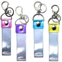 [JUSTVEL] 銀テープホルダー キーホルダー 収納 ケース 【あの感動をお守りに】 銀テ 保管 ストラップ 推し活 グッズ ライブ コンサート 4本 8本 (ミックス2 4本) [ミックス2 4本]