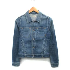 ヤヌーク YANUK ジャンパー ブルゾン Gジャン デニム ウォッシュ加工 XS ブルー 青 /KT29