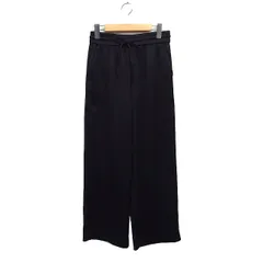 ザラ ZARA イージー ワイドパンツ 楊柳 無地 ブラック 黒 /FT13