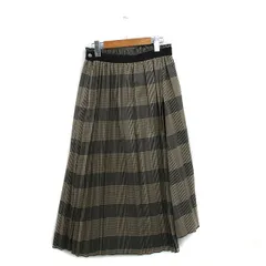 スタニングルアー STUNNING LURE プリーツスカート ロング チェック 1 ブラック 黒 /KT11