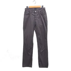 トラサルディ TRUSSARDI JEANS スリム ストレート パンツ フルレングス 無地 コットン 綿 29 グレー 灰 /FT12