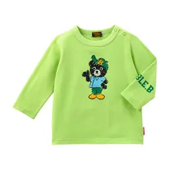 新品 [ミキハウス] ミキハウスダブルビー 長袖Ｔシャツ 無地 くま 男の子 女の子 ベビー キッズ 子供服 通園 通学 61-5201-687 80cm ライトグリーン