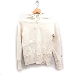 ドレステリア DRESSTERIOR ジップアップ パーカー 裏起毛 ロゴ刺繍 スウェット コットン 綿 2 アイボリー 白 /FT42