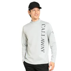 新品 [キャロウェイ] メンズ 長袖 モックネックシャツ (ストレッチ・吸汗速乾性・UVカット・抗菌性) / ゴルフ インナー / C23233101 1020_グレー 3L