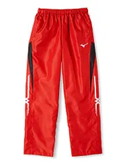 新品 [MIZUNO(ミズノ)]トレーニングウェア ブレスサーモ 中綿ウォーマーパンツ 32JF7553 チャイニーズレッド×ブラック 日本 S (日本サイズS相当)