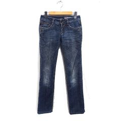 ガス GAS デニム ジーンズ スリム ストレート 25 ネイビー 紺 /FT23