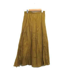 イエナ IENA フレア スカート ロング コットン シンプル マスタード /KT9