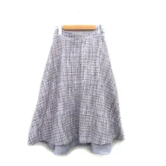 トランテアン ソン ドゥ モード 31 Sons de mode ツイード フレア スカート ロング 38 パープル 紫 /KT7