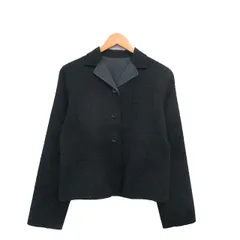 コムサデモード COMME CA DU MODE テーラードジャケット ブレザー ウール シンプル M チャコールグレー /KT28