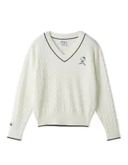 新品 [スナイデル] 【HELLO KITTY】ケーブルプルオーバー SWNT254228 レディース WHT Free Size