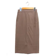 グリーンレーベルリラクシング ユナイテッドアローズ green label relaxing ナロー スカート ロング スリット ドローストリング F ベージュ /NT8