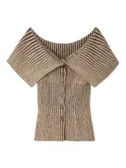 新品 [スナイデル] フロント釦オフショルニットプルオーバー SWNT244156 レディース CML Free Size