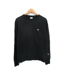 チャンピオン CHAMPION トレーナー  スウェット コットン ワンポイント ロゴ L ブラック 黒 /KT9