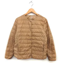 ユニクロ UNIQLO ウルトラライトダウン ジャケット スナップボタン 無地 アウター XL キャメル /NT8