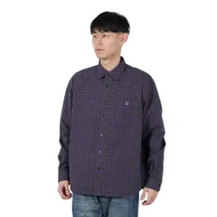 新品 プレイドロングスリーブシャツ PLAID L/S SHIRT 101251014002 NAVY XL