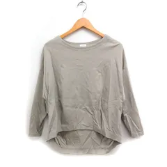 アーバンリサーチ ドアーズ URBAN RESEARCH DOORS タックイン カットソー 長袖 ボートネック 無地 コットン 綿 One グレージュ /FT13
