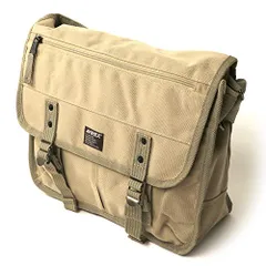 新品 [アヴィレックス]【AVIREX】ミリタリーショルダーバッグ AVX3523 シンプル キャンバス生地 A4収納可 ベージュ