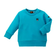 新品 [ミキハウス] ミキハウスダブルビー トレーナー スウェット 長袖 くま 無地 ワンポイント 日本製 男の子 女の子 ベビー キッズ 子供服 63-5601-687 100cm ブルー