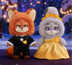 TOPTOY ズートピア2 タキシード ニック/ドレス ジュディ ぬいぐるみ キーリング ぬい セット