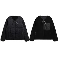 新品 [タイオン] ユニセックス マウンテン リバーシブル クルーネック ダウン×ボアジャケット R104MB