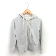 フレディ&グロスター FREDY&GLOSTER パーカー ジップアップ スウェット ラグランスリーブ 長袖 36 グレー /TT