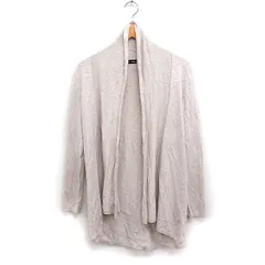 ザラ ZARA ニット カーディガン ロング丈 無地 L ベージュ /FT32