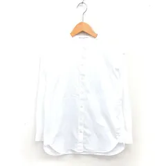 23区 オンワード樫山 バンドカラー シャツ ブラウス 綿 コットン 薄手 長袖 38 ホワイト 白 /TT