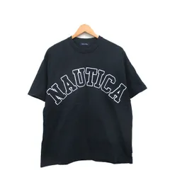 ノーティカ NAUTICA カットソー Tシャツ 半袖 ロゴ コットン S ネイビー 紺 /KT29