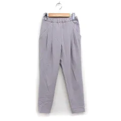 カリテ qualite ツータック テーパードパンツ イージー 無地 0 グレー 灰 /FT22
