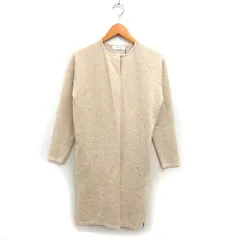 メイソングレイ MAYSON GREY タグ付き ニット ロング カーディガン メランジ スリット オープン ラグランスリーブ 長袖 1 ベージュ /NT24