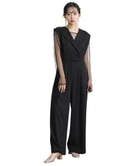 新品 [POURVOUS] オールインワン パンツドレス 結婚式 ドレス パーティードレス 大きいサイズ オケージョンドレス 小柄 体型カバー フォーマルドレス 韓国 お呼ばれ 着痩せ