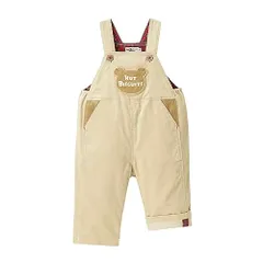 新品 [MIKIHOUSE HOT BISCUITS] [ミキハウス ホットビスケッツ] オーバーオール 男の子 女の子 キッズ 子供服 ベージュ LL(100-110cm) 73-3301-492