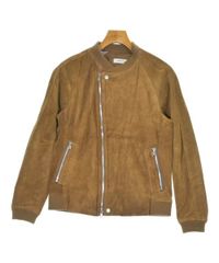 美品ヴァンキッシュ シープベロアシングルライダースジャケット 