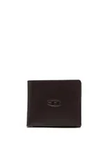 新品 [Diesel] (ディーゼル) メンズ カウレザー Dロゴ 二つ折りウォレット X08841PR227 UNI ブラウン H9526