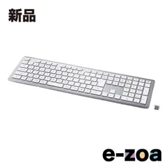 ELECOM  エレコム Precisionist USB無線/Bluetooth薄型フルキーボードWHITE TK-PN10FMPWH (2658195)